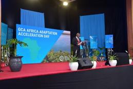 Prof. Kiama Addresses world leaders and audience during the GCA Africa Adaptation Acceleration Day