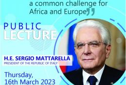 Public Lecture by President of the Republic of Italy  H.E Sergio Mattarella